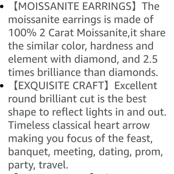 2cwt Moissanite Stud Earrings 18K White Gold Plated Silver VVSI D w Certificate. - Picture 8 of 14